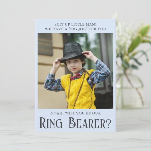 Carte photo de proposition de porte-anneau de char (Debout devant)