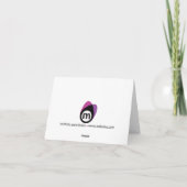 Carte photo de remerciement (Dos)