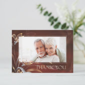 Carte photo de remerciement d'anniversaire de mari (Debout devant)