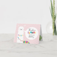 Photo de remerciement du cactus lama rose blush