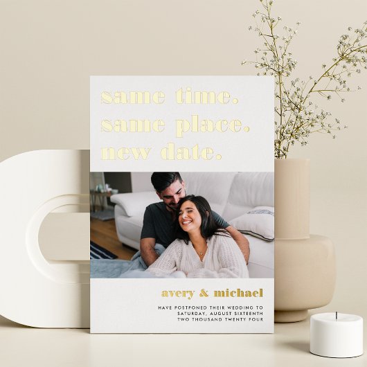 Carte photo de repostage Mariage moderne