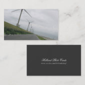 Carte photo de route de turbines de vent en avant (Devant / Derrière)