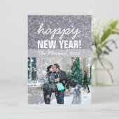 Carte photo de salutation de nouvelle année (Debout devant)