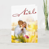 Carte photo de salutations de vacances de gui de (Devant)