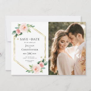 carte photo de sauvegarde de date de mariage à fle