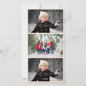 Carte photo de scène de Noël Vintage (Dos)