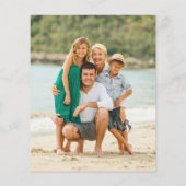 Carte photo de script de l'arbre de Noël du budget (Dos)