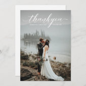 Carte photo de script de Mariage romantique (Devant / Derrière)