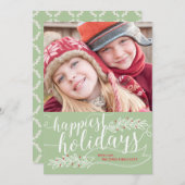 Carte photo de script des jours fériés les plus he (Devant / Derrière)