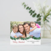 Carte photo de script espagnol Feliz Navidad (Debout devant)