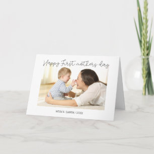 carte photo de script minimaliste première fois ma