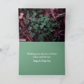 Carte Photo de Shamrocks de chiens blancs mignons et de (Intérieur)