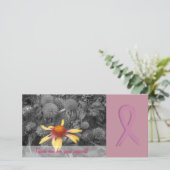 Carte photo de soutien de conscience de cancer du (Debout devant)