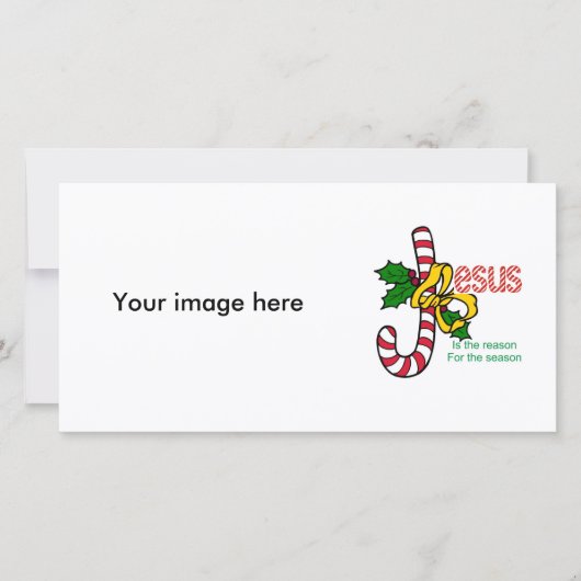 Carte photo de sucre de canne de Jésus (Devant)