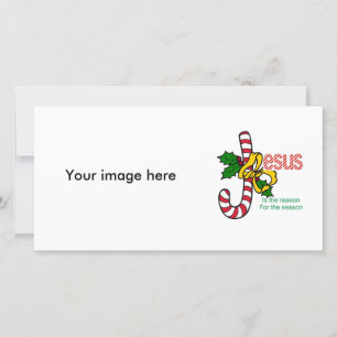 Carte photo de sucre de canne de Jésus