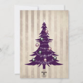 Carte photo de Sucre de canne de Noël gothique (Dos)