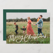 Carte photo de superposition de Noël (Devant / Derrière)