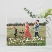 Carte photo de superposition de Noël (Debout devant)