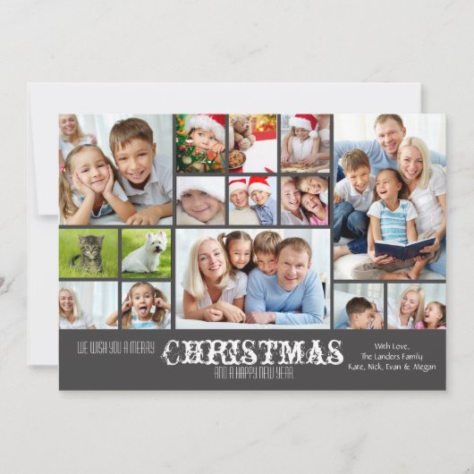 Carte photo de tableau de bord de collage (Devant)