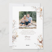 Carte photo de Thanksgiving (Dos)