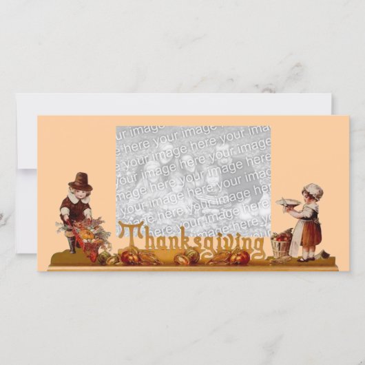 Carte photo de Thanksgiving (Devant)