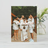 Carte photo de Thanksgiving (Debout devant)