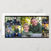 Carte photo de thanksgiving (Devant / Derrière)