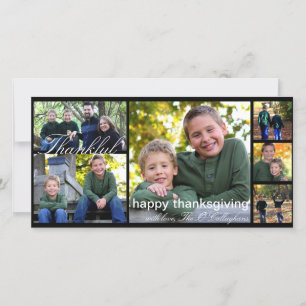 Carte photo de thanksgiving