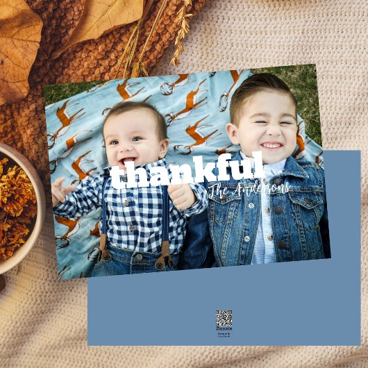 Carte photo de Thanksgiving