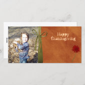 carte photo de thanksgiving (Devant / Derrière)