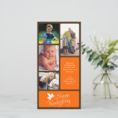 Carte photo de Thanksgiving (Debout devant)