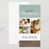 Carte photo de thanksgiving (4x8) (Devant / Derrière)