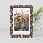 Carte photo de Thanksgiving de l'automne de la Mar (Debout devant)