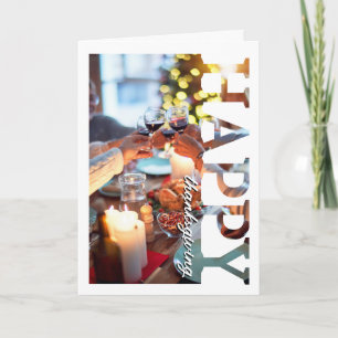 Carte photo de Thanksgiving Fête personnalisée