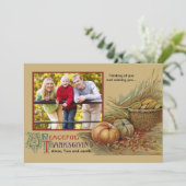 Carte photo de Thanksgiving pacifique (Debout devant)