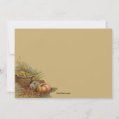 Carte photo de Thanksgiving pacifique (Dos)