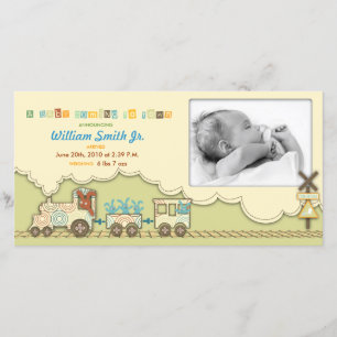 Carte photo de train de Choo Choo