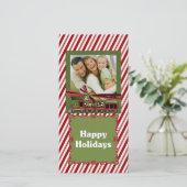 Carte photo de train de menthe (Debout devant)