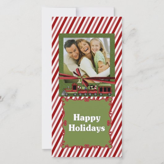 Carte photo de train de menthe (Devant)