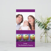 Carte photo de trois Apple Rosh Hashanah (Debout devant)