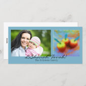 Carte photo de trois pommes (Devant / Derrière)