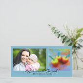 Carte photo de trois pommes (Debout devant)