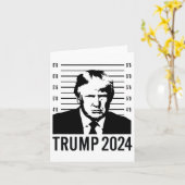Carte Photo de Trump 2024 Président  (Fleur jaune)