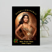 Carte photo de vacances (Debout devant)