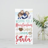 Carte photo de vacances (Debout devant)