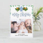 Carte photo de vacances (Debout devant)