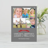 Carte photo de vacances (Debout devant)