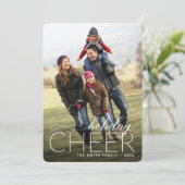 Carte photo de vacances (Debout devant)