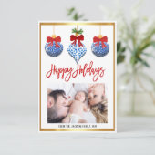 Carte photo de vacances (Debout devant)