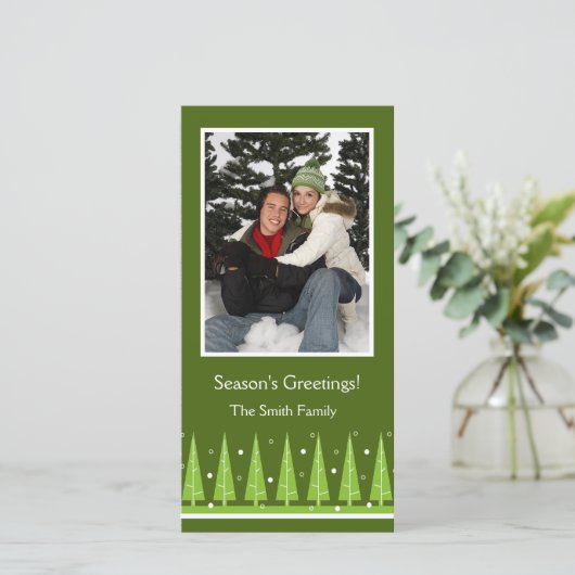 Carte photo de vacances (Debout devant)